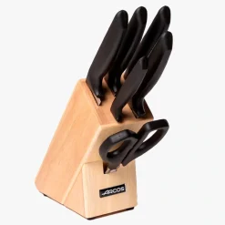 ARCOS Juegos De Cuchillos De Cocina|Juego cocina 5 pzas. Serie Niza + Tijeras + Taco