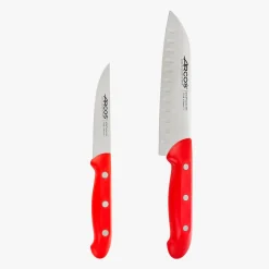 ARCOS Juegos De Cuchillos De Cocina|Juego Cocina 2 Pzas. Serie Maitre Rojo