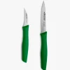 ARCOS Juegos De Cuchillos De Cocina|Juego cuchillos mondadores color verde Serie Nova