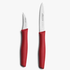 ARCOS Juegos De Cuchillos De Cocina|Juego Cuchillos Mondadores Color rojo Serie Nova