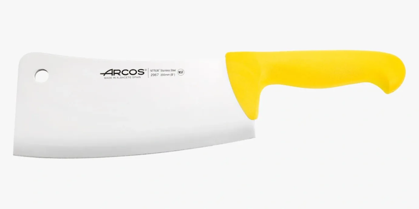 ARCOS Cuchillos Para Carne|Machetas|Macheta color amarillo Serie 2900 200 mm