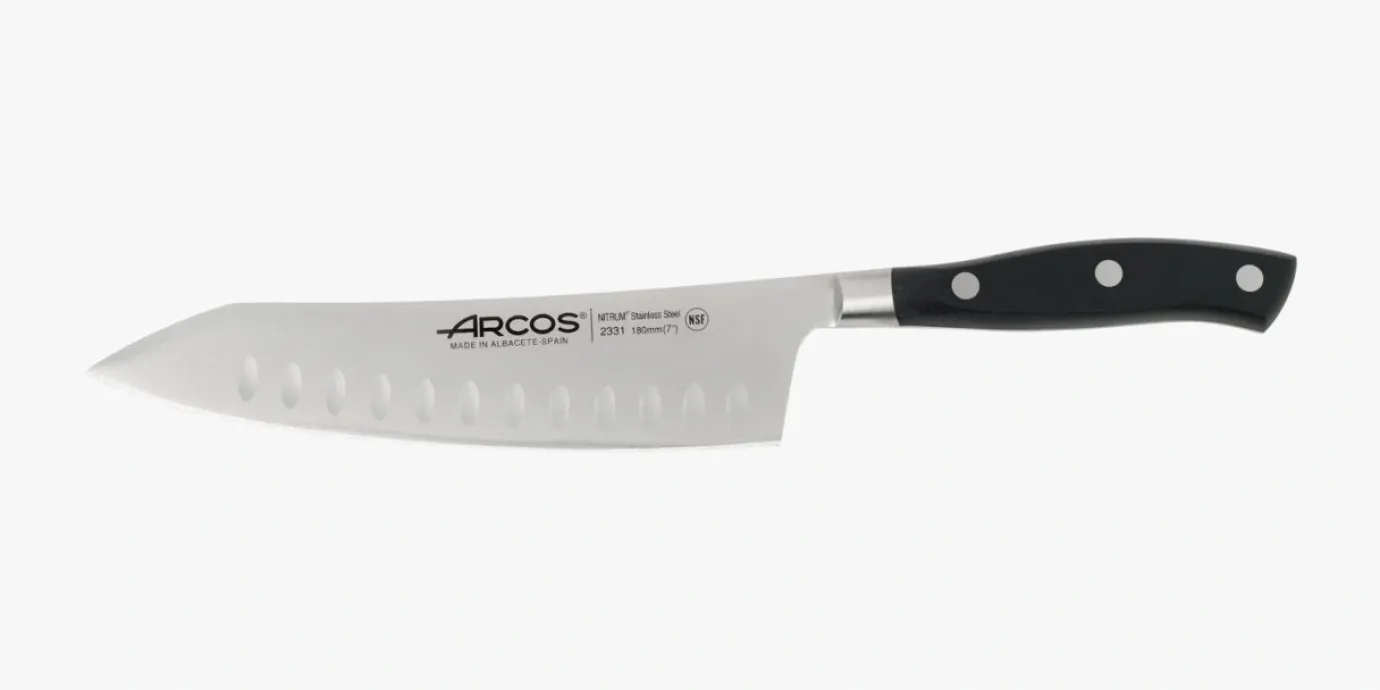 ARCOS Cuchillos Para Pescado|Japoneses|Rocking Santoku Serie Riviera 180 mm