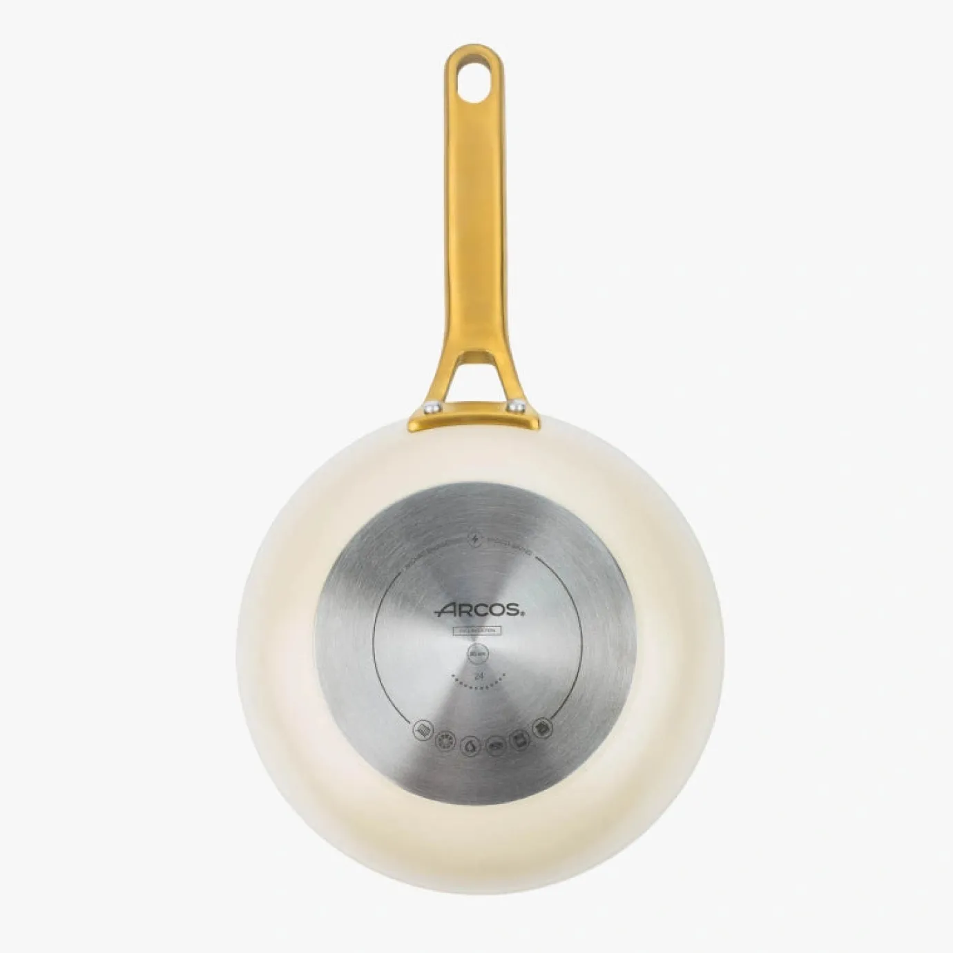 ARCOS Sartenes|Sartén Antiadherente Cerámico Serie Samoa Iconic Beige 20 Cm