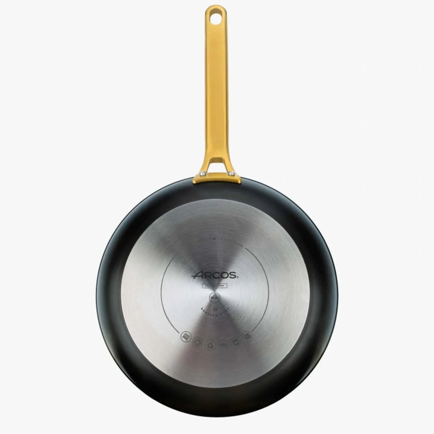 ARCOS Sartenes|Sartén Antiadherente Cerámico Serie Samoa Iconic Negro 28 Cm