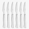 ARCOS Cuchillos Para Mesa|Set 6 pzas Cuchillos Chuleteros Monoblock Filo Sierra