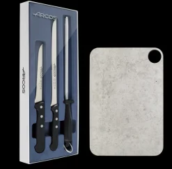ARCOS Cuchillos Para Carne|Set Jamonero Serie Universal y Tabla