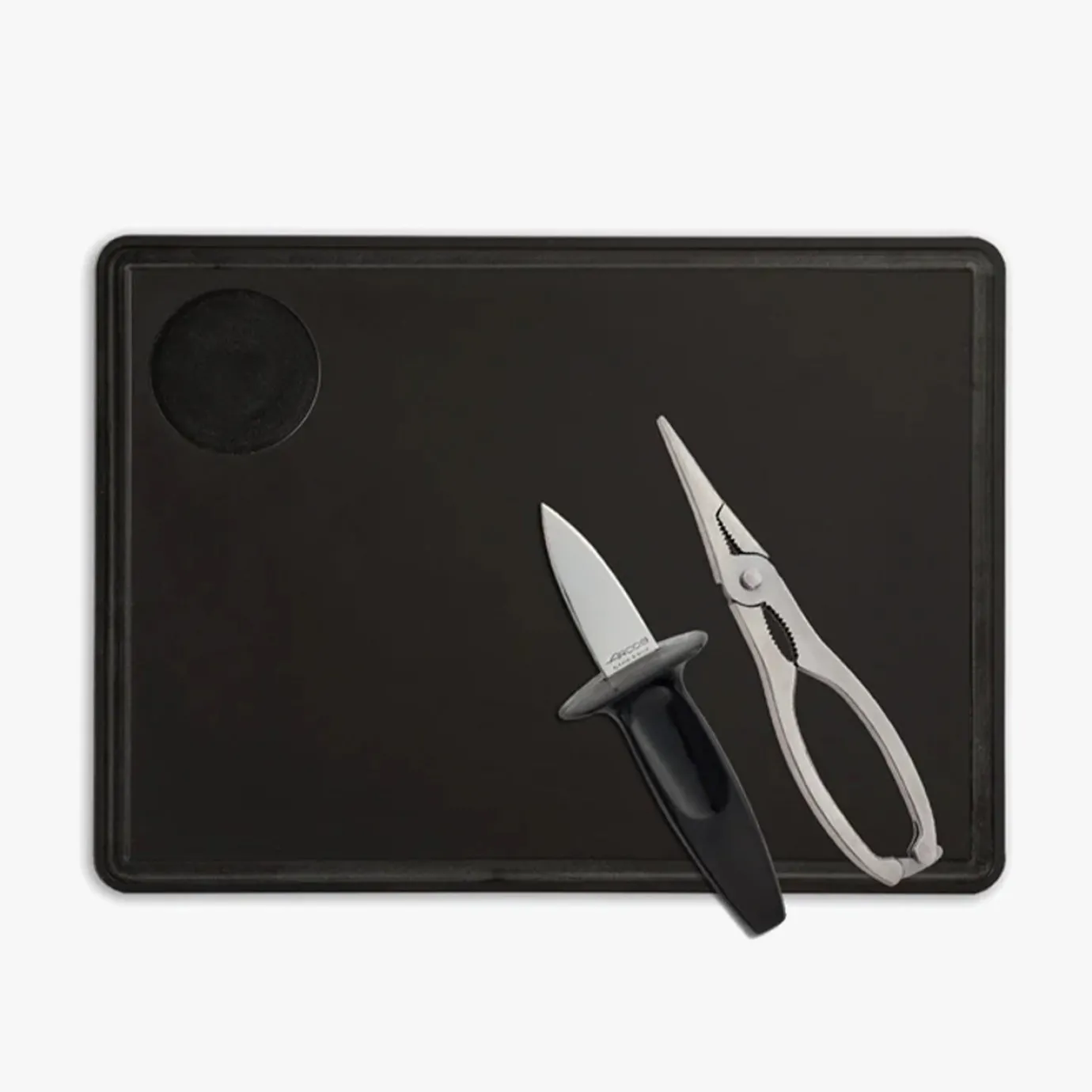 ARCOS Packs Exclusivos Online|Set Marisco: Abre Ostras, Tenaza y Tabla Tapas