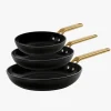 ARCOS Packs Exclusivos Online|Set Sartenes Samoa Iconic Negro 20, 24 y 28 cm
