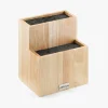 ARCOS Soporte Para Cuchillos|Soporte dos alturas madera de caucho 225 x 185 x 150 mm
