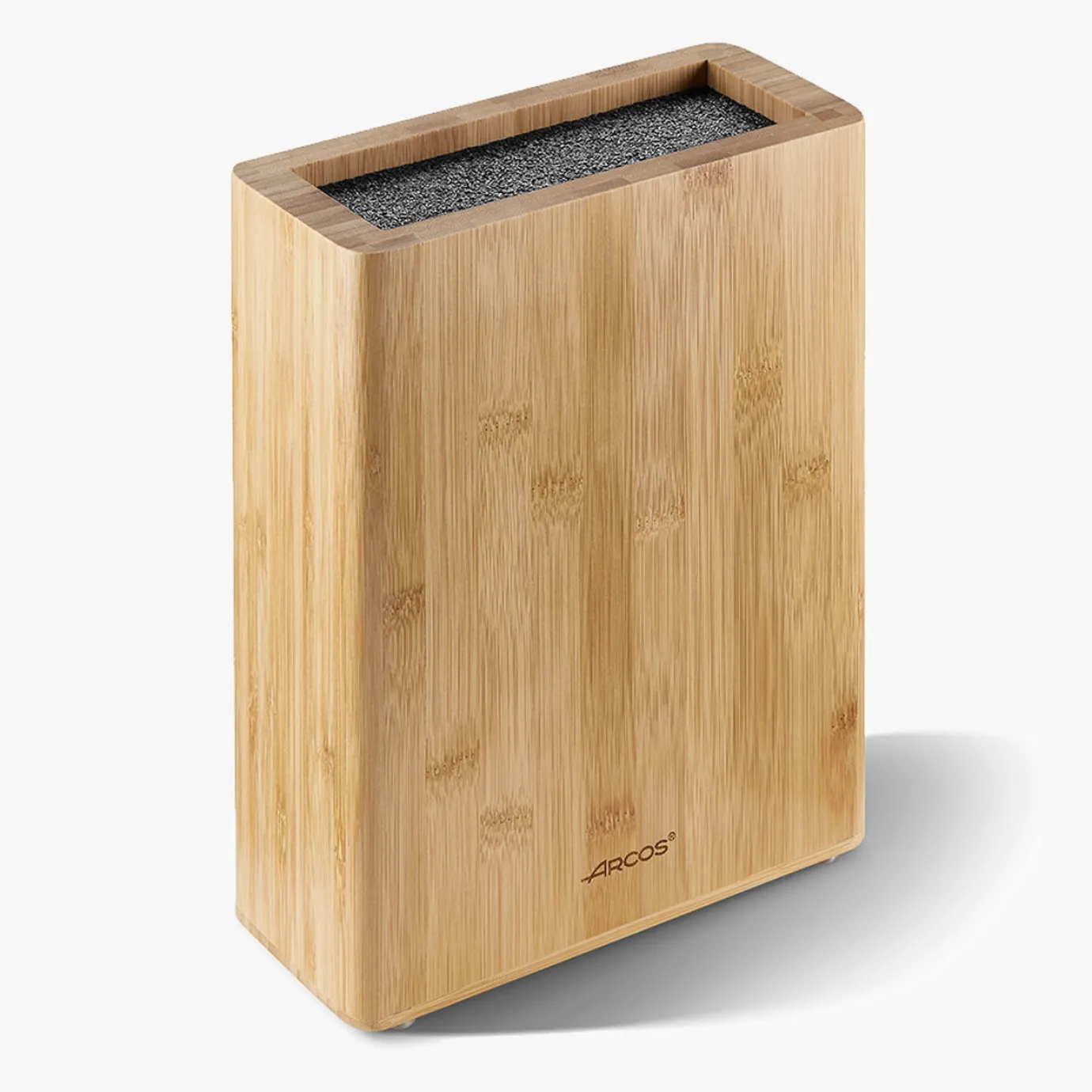 ARCOS Soporte Para Cuchillos|Soporte rectangular de bambú 280 x 215 x 90 mm