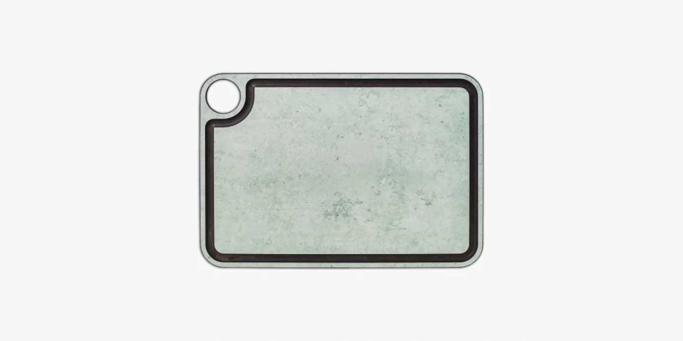 ARCOS Tablas|Tabla de corte gris con canal y colgador 330 x 230 mm