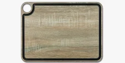 ARCOS Tablas|Tabla de corte marrón con canal y colgador 377 x 277 mm