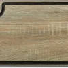 ARCOS Tablas|Tabla de corte marrón con canal y colgador 330 x 230 mm