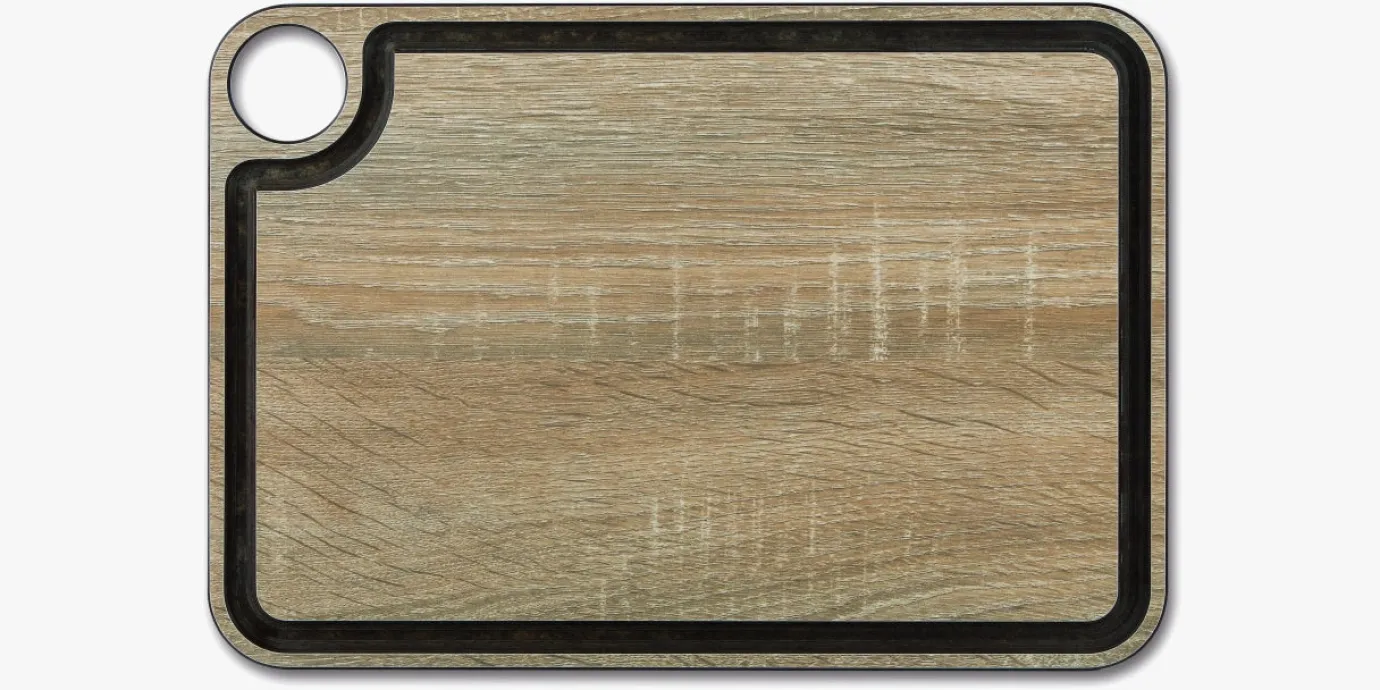 ARCOS Tablas|Tabla de corte marrón con canal y colgador 330 x 230 mm