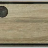 ARCOS Tablas|Tabla salsera marrón para servir con canal 330 x 230 mm